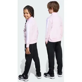 adidas Kinder Sportanzug Essentials Climacool Kids Trainingsanzug rosa|weiß 100-110cm 4-5J