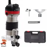 6,35mm(1/4") Elektrische Oberfräse Electric Hand Trimmer Kantenfräse Fräse Holzfräse 800w