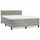 vidaXL Boxspringbett mit Matratze Hellgrau 140x200 cm Samt1390003