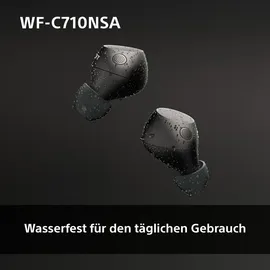 Sony WF-C710NSA Truly Wireless Noise Cancelling Earbuds, leichte Kopfhörer, Touch-Bedienung, Multipoint-Verbindung, IPX4, bis zu 40 HR-Akku, Quick Charge, iOS & Android - Schwarz