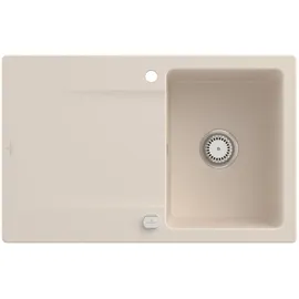 Villeroy & Boch Siluet 45 rechts Einbauspüle ivory Excenterbetätigung 800 x 510 mm