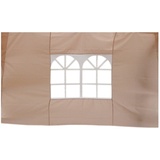 Lex 2er Set Seitenteile für Pavillon 3x3m Fenster  Seitenwand Faltpavillon Partyzelt Beige : Beige