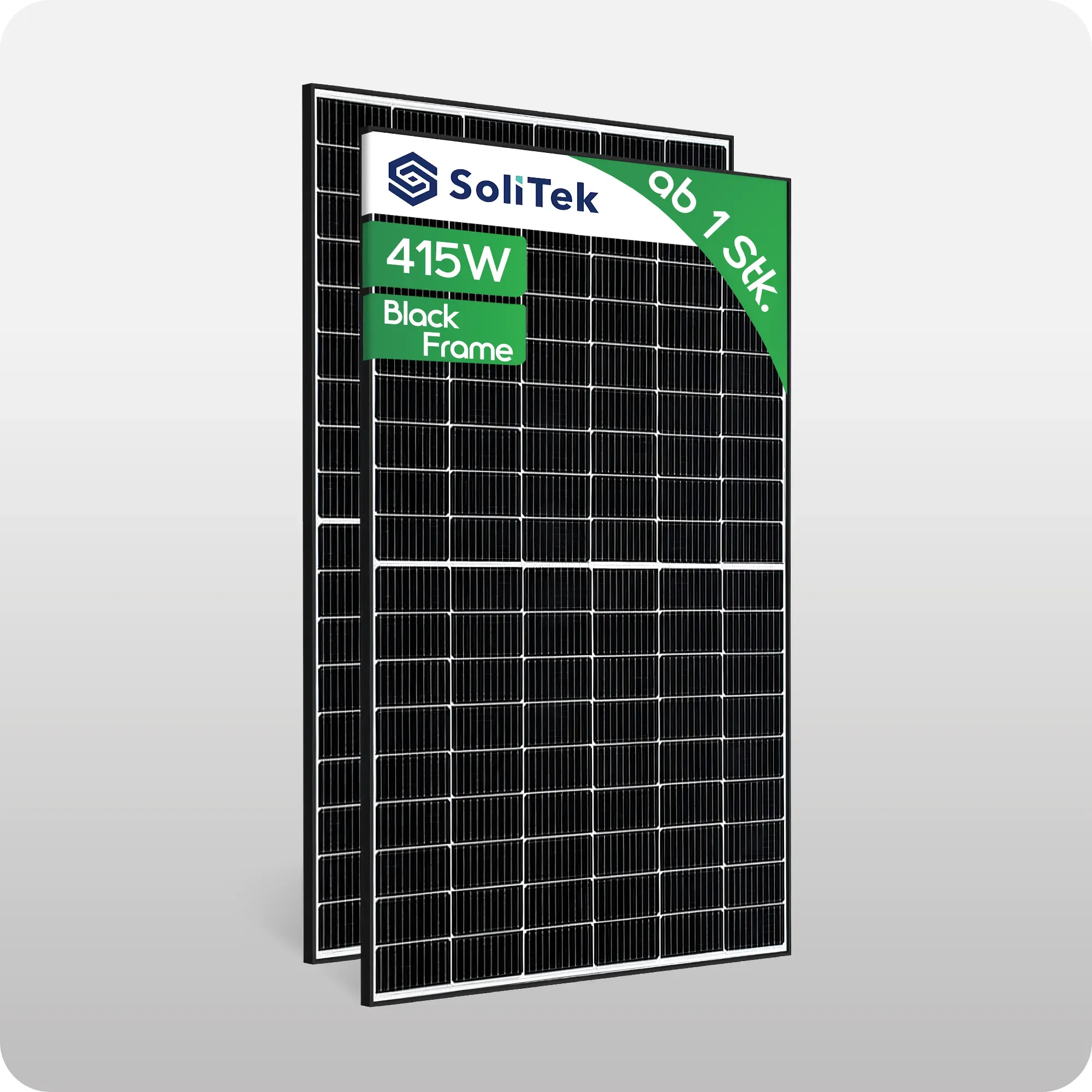 SoliTek Standard HalfCut 108 Zellen 415W Black Frame - Preis inkl. MwSt. gem. § 12 Abs. 3 UStG