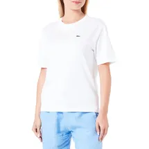 Lacoste Crew Premium Cotton Kurzarm-t-shirt - White - 38