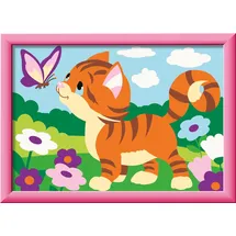 Ravensburger Malen nach Zahlen Kätzchen im Garten 1 St. Silber