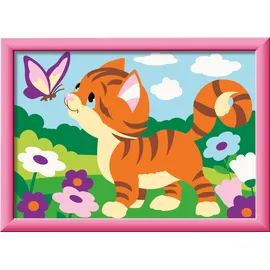 Ravensburger Malen nach Zahlen Kätzchen im Garten 1 St. Silber