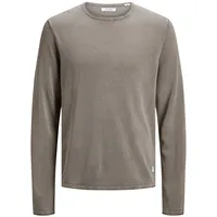 JACK & JONES Rundhalspullover »LEO« Jack & Jones beige