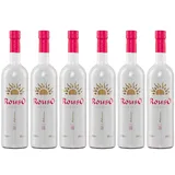 Rouso Likör 6x 0,7l 22% Katsaros | Roter Ouzo | Anis Likör mit roten Früchten