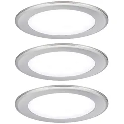 Paulmann LED Möbeleinbauleuchten 3er Set, rund 65 mm, Ausleuchtung des Schrankinneren