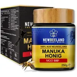 NEWBEELAND Manuka Honig MGO 550+ – 250g – lichtgeschütztes Glas, 100 purer Pr...