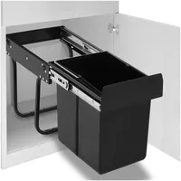vidaXL Abfallsammler 20 l Schwarz