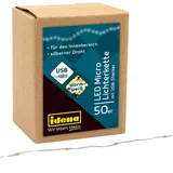 IDENA Lichterkette 50 LED Micro mit USB 2,75 m
