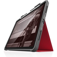 STM Dux Plus Case für Apple iPad Air 10,9" (2022/2020), rot/transparent