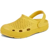 Coqui Lindo Clog Unisex Freizeitclog Gartenclog Hausschuhe-Mustard EUR 47 - 47 EU