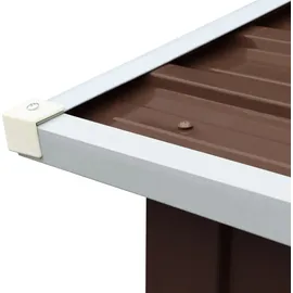 vidaXL Kaminholzregal Verzinkter Stahl 330 x 92 x 153 cm Braun