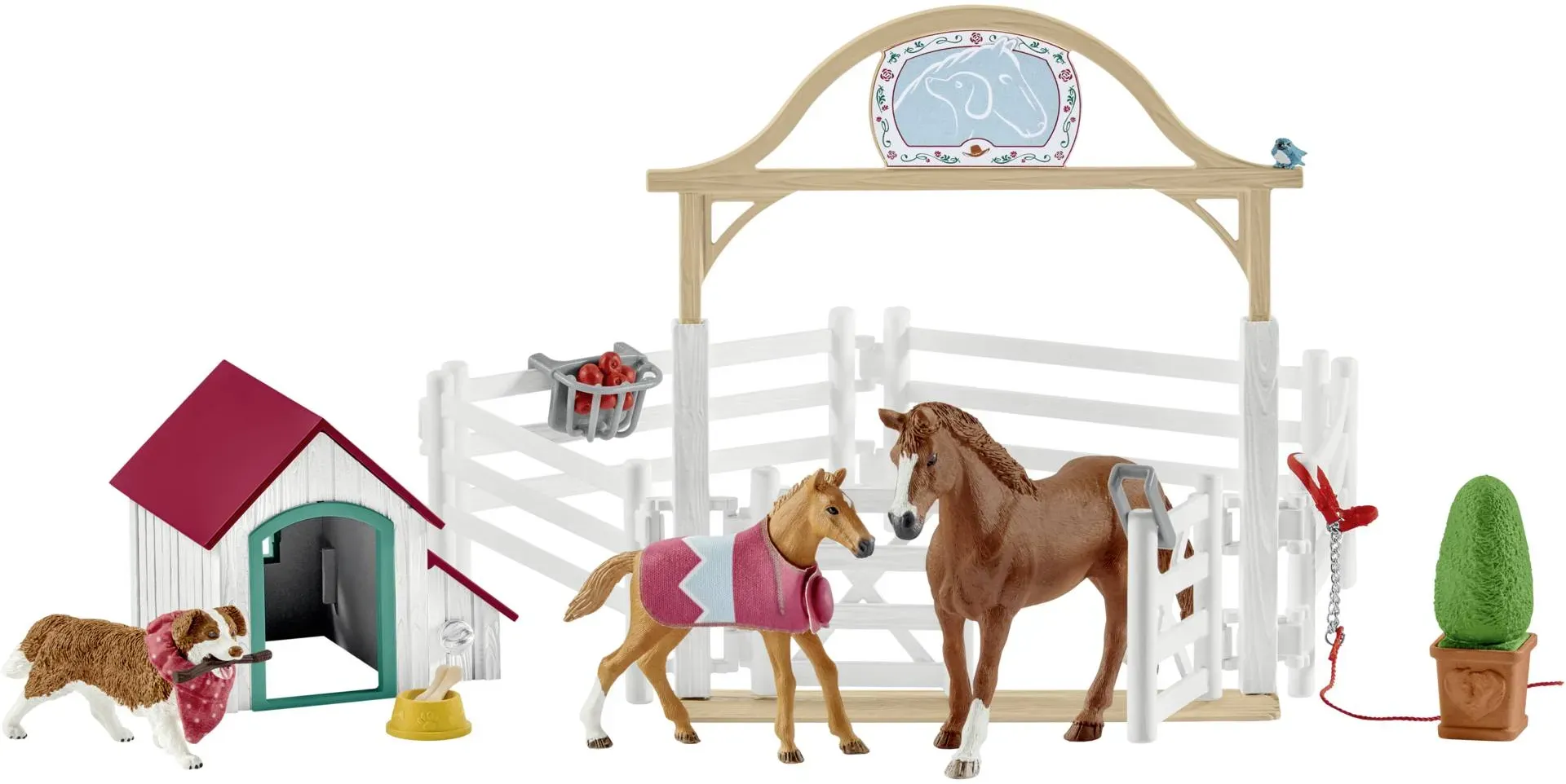 Schleich Horse Club 42458 Hannahs Gastpferde mHündin Ruby