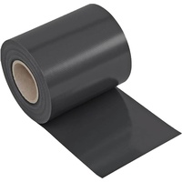 Noor Zaunblende PVC BASIC für Doppelstabmattenzaun - Zaunfolie Rolle anthrazit 0,19x35 m - blickdichter Wind- & Sichtschutz - 450 g/m2 inkl. 25 Klemmschienen