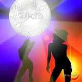 satisfire Spiegelkugel 20cm silber Discokugel Mirrorball Disko Dekokugel