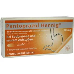 Pantoprazol Hennig b.Sodbrennen 20 mg magensaftresistent Tabletten