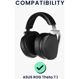 kwmobile Linhexis Ersatz-Mikrofon mit Geräuschunterdrückung für ROG Theta 7.1 Headset verstellbares flexibles Galgenmikrofon mit 3,5 mm TRRS, Schwarz