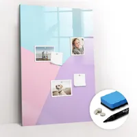 Tulup Magnettafel, Mehrfarbig, Glas, 90x60x0.4 cm, Dekoration, Magnettafeln &