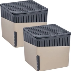 Raumentfeuchter Cube, Beige, 500 g, 2er Set, Luftentfeuchter