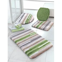 Badematte KLEINE WOLKE Gr. 5, grün, WC-Vorlage ohne Ausschnitt (50cm x 50cm),, Badematten