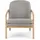 BIZZOTTO Sessel Elaide Bouclé 66 x 82 x 66 cm Grau