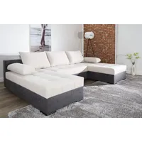 Wohnlandschaft COLLECTION AB "Josy, U-Form, Schlafsofa mit Bettkasten", grau (anthrazit, gr), B:269cm H:41cm T:161cm, 100%Polyester, Sofas, flexible Recamiere, Breite: 269cm, inklusive Rückenkissen, Topseller