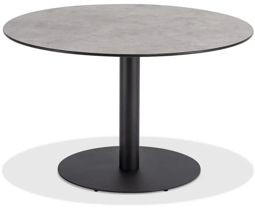 Klapptisch Bistro anthrazit rund - 70 cm rund HPL Zement-Design