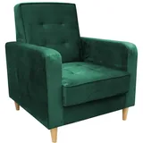 Beautysofa Sessel Bamako (Polstersessel, Cocktailsessel, Wohnzimmer) grün