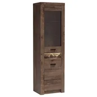99rooms Anapolis Vitrine II Esche Dunkel ohne LED-Beleuchtung