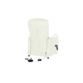 HIMOLLA Fernsehsessel 7568 Leder 83 x 114 x 93 cm Creme mit Relax-Funktion
