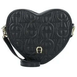 AIGNER Fashion Schultertasche Leder 19 cm  schwarz