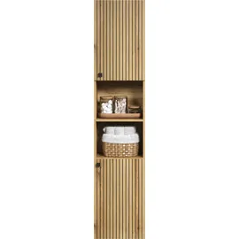 trendteam PureBliss Hochschrank 40 x 186 x 31 cm Schwarz Holz