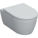 Geberit iCon Set Wand-WC Tiefspüler, geschlossene Form, Rimfree, mit WC-Sitz weiß/KeraTect 501664008