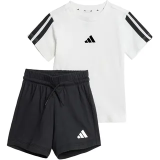 adidas Unisex Baby Essentials Set Track Suit, white/black, 3-4 Years