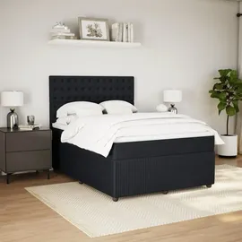 vidaXL Boxspringbett 140 x 200 cm Schwarz