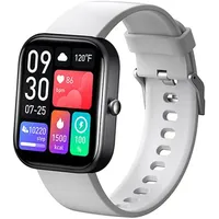 INF IP67 wasserdichte 2-Zoll-HD-Touchscreen-Smartwatch-Fitnessuhr Weiß