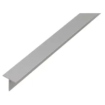 GAH Alberts Alberts T-profil, Silber, Aluminium, eloxiert, Länge 1 m, 2 m, verschiedene Maße