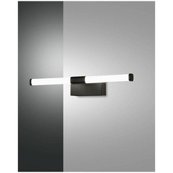 Fabas Luce Ago Spiegelleuchte LED 1x8W Metall- und Methacrylat Schwarz