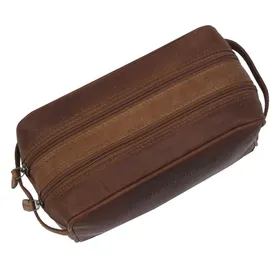 The Chesterfield Brand Stefan Kulturbeutel Leder 29 cm, Necessaire, braun