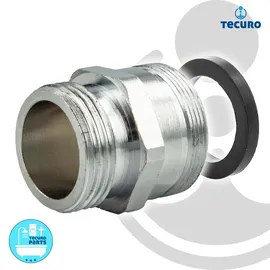 tecuro Mischdüse Armaturenadapter M28x1 3/4 Zoll verchromt