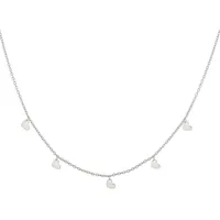 Cai Kette mit Anhänger 925 Silber rhodiniert Weiß