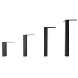 HEVVA Möbelfuß Möbelfüße 10/15/20/25 cm, LUZERN, Möbelbeine, Schrankfüße, Sockelfuß, (SIE KÖNNEN ENTWEDER 1 STÜCK oder SET MIT 4 STÜCK KAUFEN) schwarz 25 cm