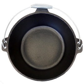 Bluecraft Dutch Oven 9 qt mit Füßen und Deckel als Grillpfanne nutzbar