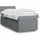 vidaXL Boxspringbett mit Matratze Hellgrau 140x200 cm Stoff