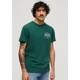 Superdry T-Shirt »CLASSIC VL HERITAGE CHEST TEE«, Gr. XXXL, bengreen marl , 81461812-XXXL