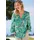 GOLDNER Florale Viskosebluse grün 20