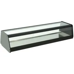 Neutrale präsentationsvitrine mit flachglas - 1810x400x250 mm - 13RPN184 Eurast
